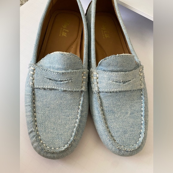 NWOB - Flag Ltd. - Blue Denim Loafers - Size 8.5 - Picture 4 of 7